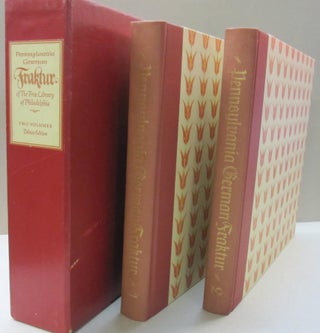 Item #30916 The Pennsylvania German Fraktur of the Free Library of Philadelphia 2 volume set; An...