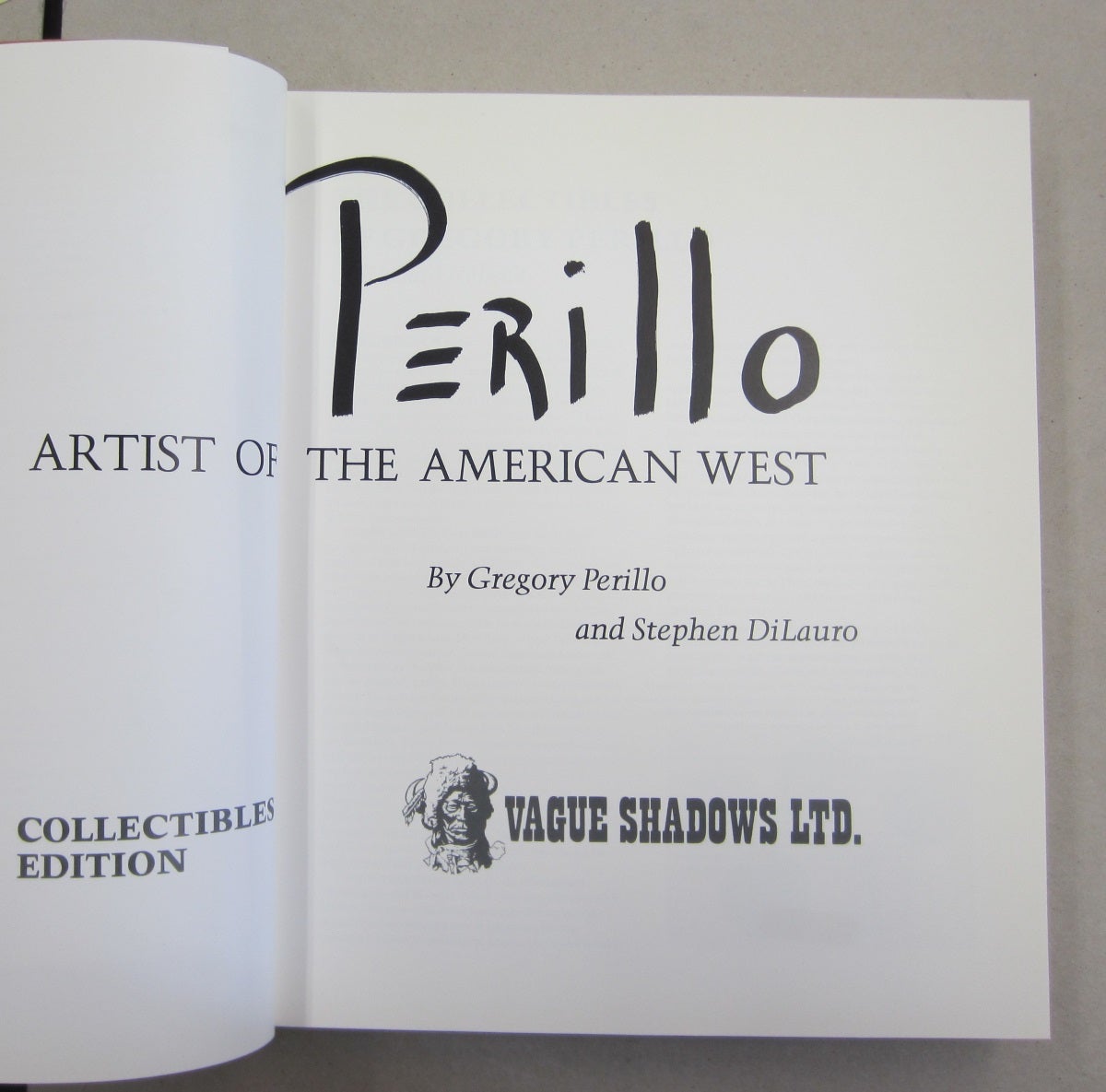 Perillo Artist of the American West with pottery front cover | Gregory ...