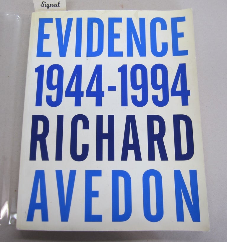 Item #37839 Evidence 1944-1994. Richard Avedon, an, Jane Livingston, Adam Gopnik.