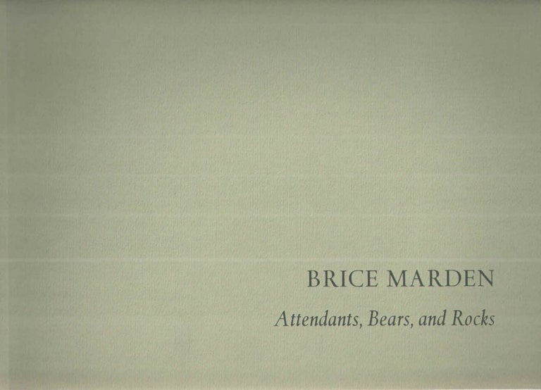 Item #39480 Brice Marden Attendants, Bears, and Rocks. Brice Marden.