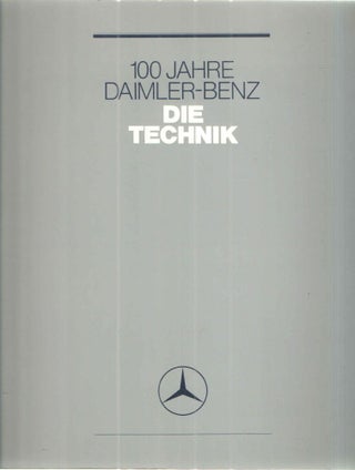 Item #41226 100 Jahre Daimler-Benz; Die Technik. Manfred Barthel und Gerold Lingnau