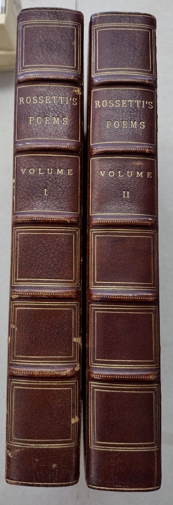 Item #42139 Poems of Dante Gabriel Rossetti Two volume set. Dante Gabriel Rossetti, Elisabeth Luther Cary.