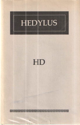 Item #42248 Hedylus. H. D., Hilda Doolittle