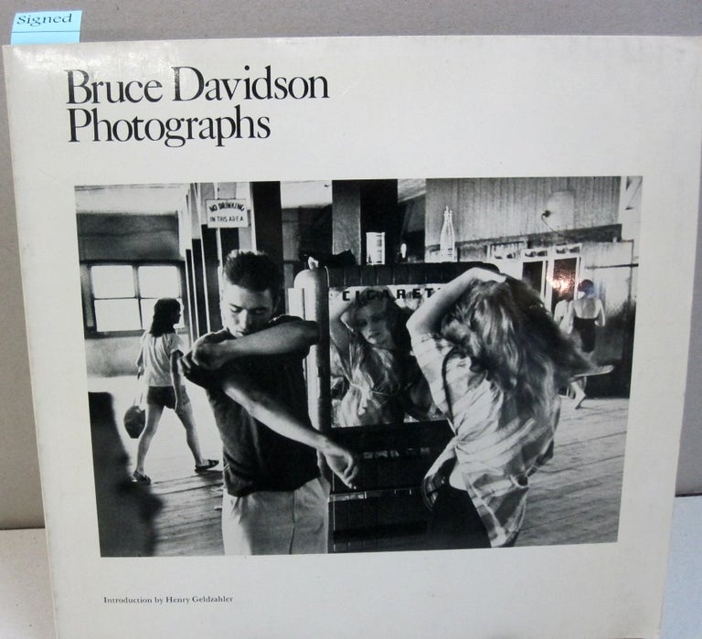 Item #44077 BRUCE DAVIDSON PHOTOGRAPHS. Bruce, Henry Geldzahler Davidson, photographs, introduction.