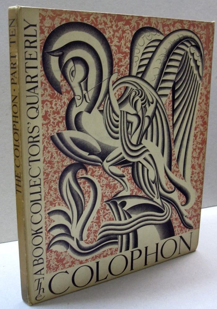 Item #44367 The Colophon; A Book Collectors' Quarterly PART TEN. Elmer Adler.