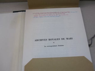 Textes Cuneiformes Archives Royales De Mari; X La correspondance feminine. Tome XXXI