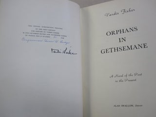 Orphans in Gethsemane; A Novel of trhe Past in the Present