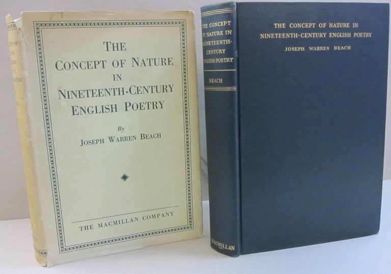 Item #48079 The Concept of Nature in Nineteenth-Century English Poetry. Joseph Warren Beach.