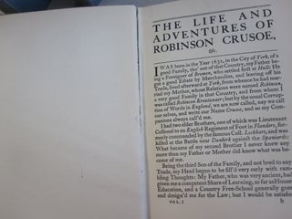Robinson Crusoe; Three Volumes
