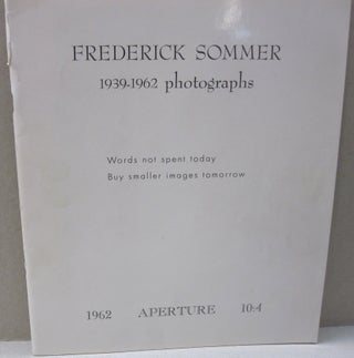 Item #48612 Frederick Sommer; 1939-1962 photographs