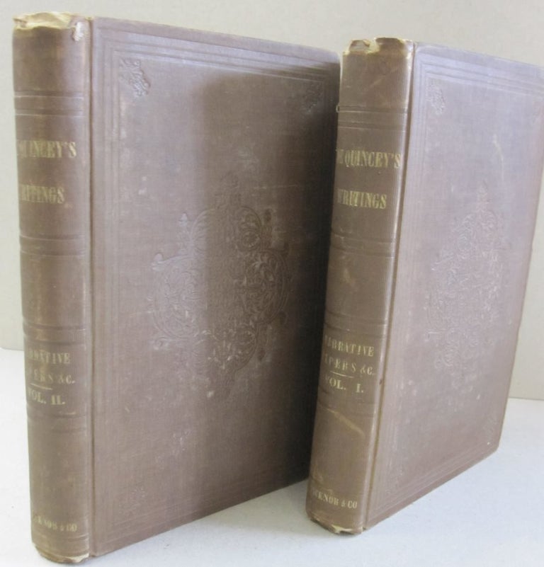 Item #48801 Narrative and Miscellaneous Papers; Two Volume Set. Thomas De Quincey.