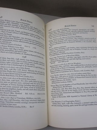 British Diaries; An Annotated Bibliography of British Diaries Written between 1442 and 1942