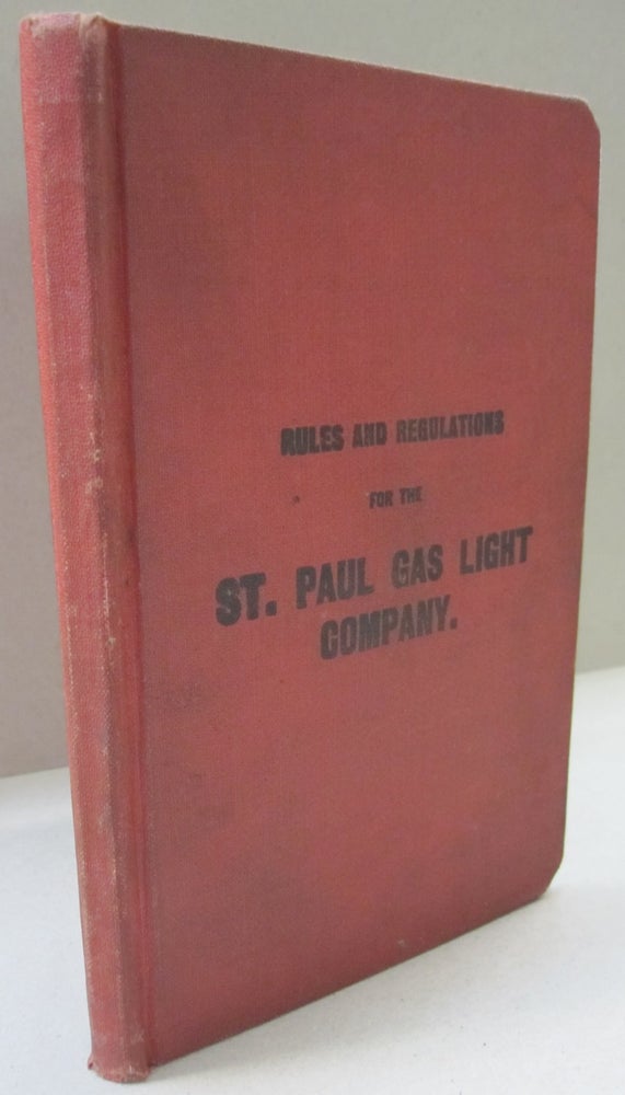 Item #49937 Rules and Regulations for the St. Paul Gas Light Company.