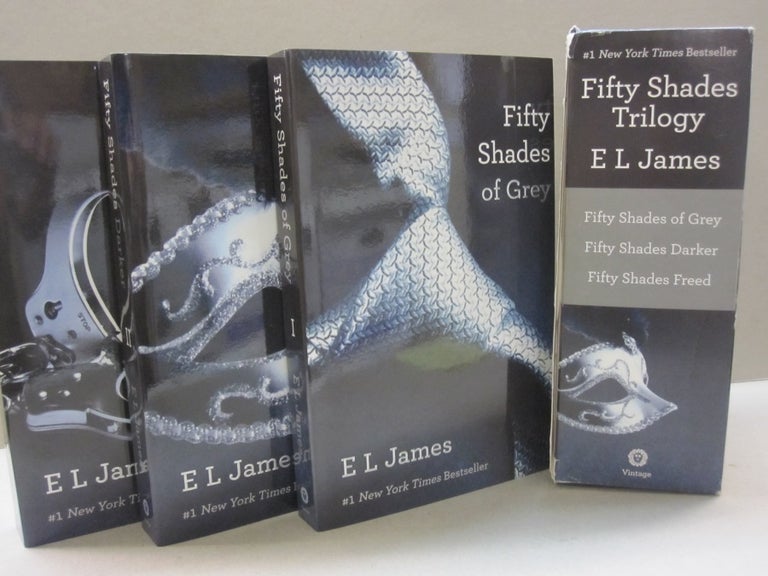 Item #50546 Fifty Shades Trilogy: Fifty Shades of Grey, Fifty Shades Darker, Fifty Shades Freed 3-volume Boxed Set. E L. James.