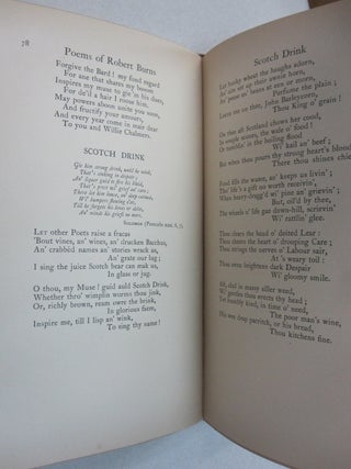 Songs and Lyrics of Robert Burns.