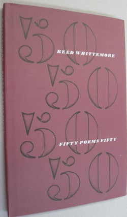 Item #51431 Fifty Poems Fifty. Reed Whittemore