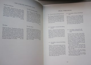 Bibliography of the Fine Books Published by the Limited Editions Club 1929-1985.