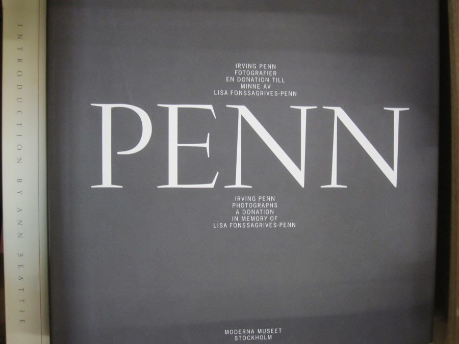 Irving Penn, fotografier: En donation till minne av Lisa Fonssagrives-Penn  = Irving Penn, photographs : a donation in memory of Lisa Fonssagrives-Penn  