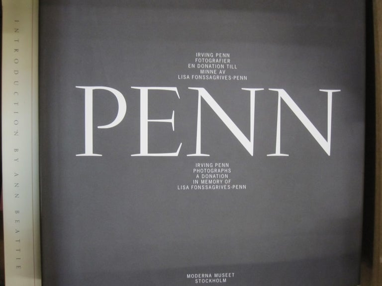 Item #52364 Irving Penn, fotografier: En donation till minne av Lisa Fonssagrives-Penn = Irving Penn, photographs : a donation in memory of Lisa Fonssagrives-Penn ... utstallningskatalog) (Swedish Edition). Irving Penn.