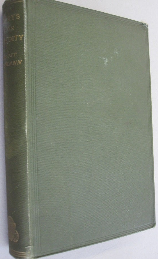 Item #52626 Essays Upon Heredity and Kindred Biological Problems. August Weismann.