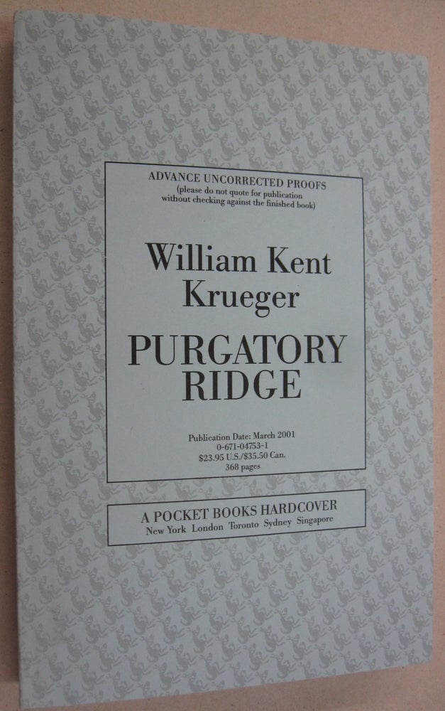 Item #52877 Purgatory Ridge. William Kent Krueger.