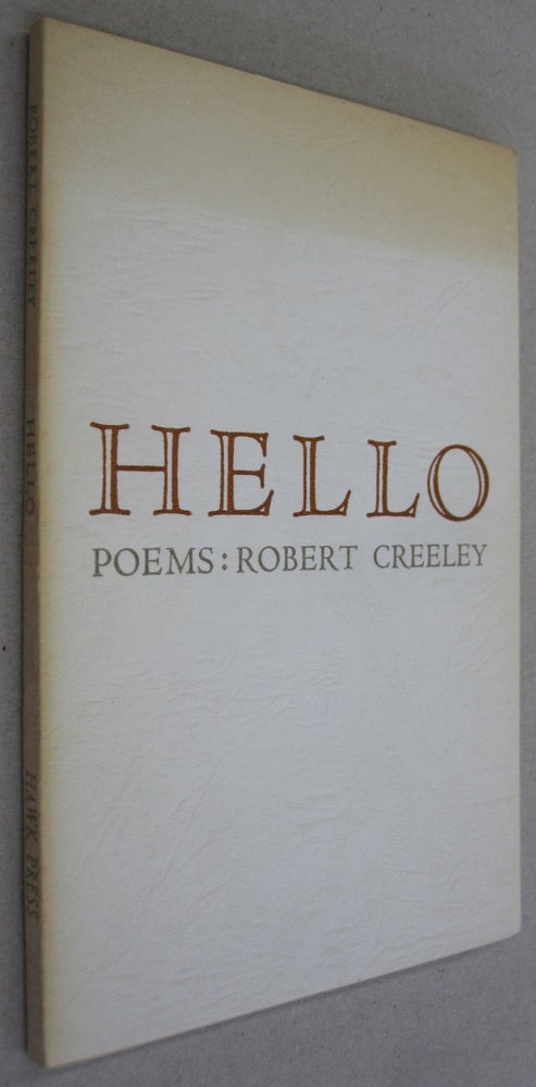 Item #53121 Hello Poems. Robert Creeley.