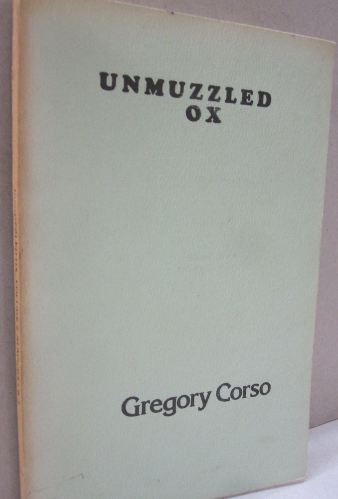 Item #53287 Unmuzzled Oz Gregory Corso; Volume 2, Numbers 1 & 2. Michael Andre.