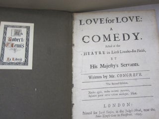 Love for Love A Comedy; Acted at the Theatre in Little Lincolns-Inn Fields