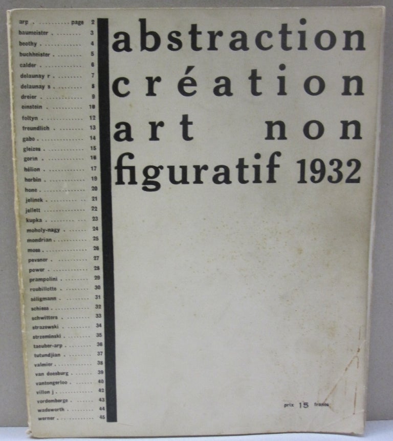 Item #53746 abstraction création art non figuratif 1932.