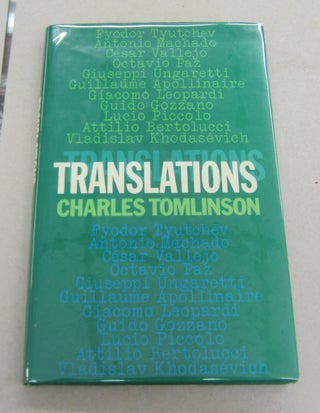 Item #53765 Translations. Charles Tomlinson