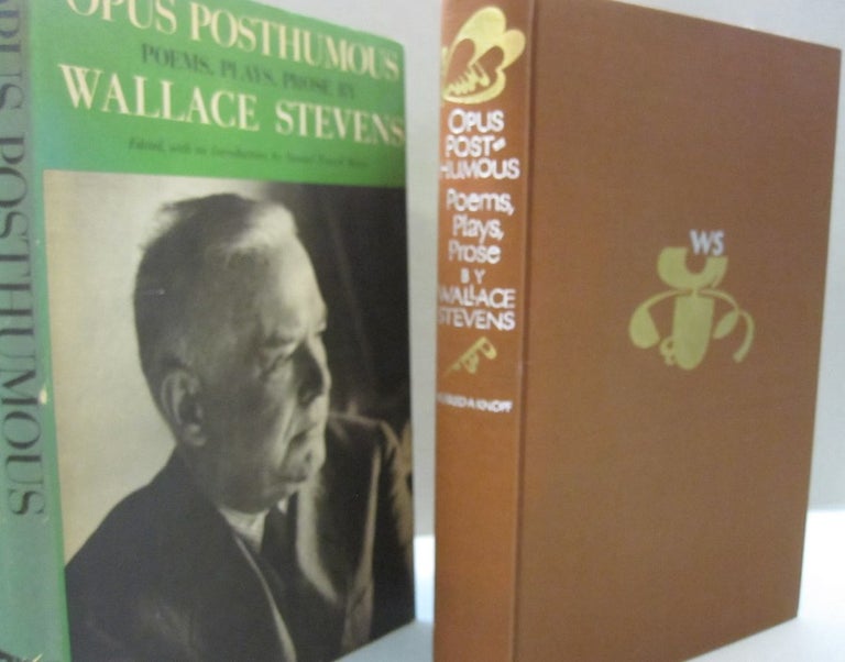 Item #54608 Opus Posthumous; Poems, Plays, Prose. Wallace Stevens.