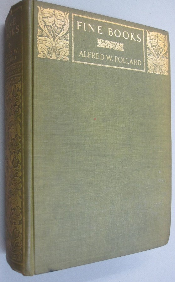 Item #54742 Fine Books. Alfred W. Pollard.