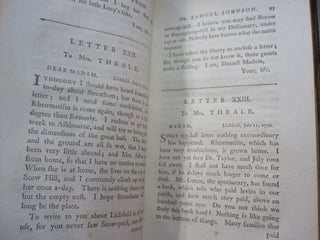 Letters to and from the Late Samuel Johnson, LL.D. to which are added some Poems Never Before Printed.