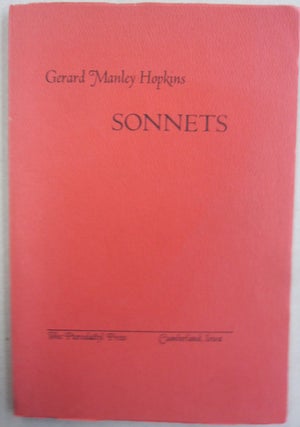 Item #55267 Sonnets (1877-89). Gerard Manley Hopkins