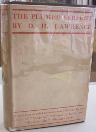Item #55291 The Plumbed Serpent; (Quetzalcoatl). D H. Lawrence