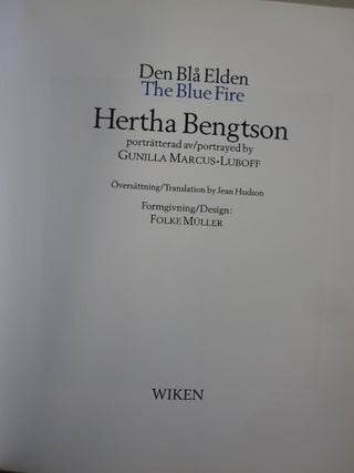 Den Bla Elden/ The Blue Fire Hertha Bengtson.