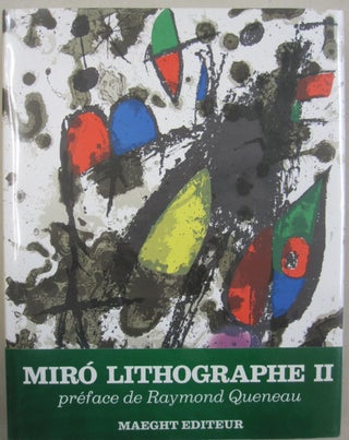 Item #55388 Joan Miro Lithographe II; 1953-1963. Raymond Queneau