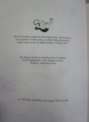 Mixed Doubles Young and Gold; Fifteen Poems