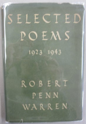Item #55587 Selected Poems 1923-1943. Robert Penn Warren