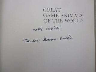 Item #55704 Great Game Animals of the World Signed. Russell Barnett Aitken