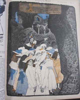 Jugend. Münchner illustrierte Wochenschrift für Kunst und Leben. 1917, Band 1-26, Band 2: 27-52.