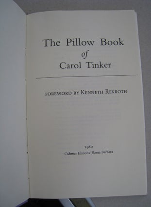 The Pillow Book of Carol Tinker.
