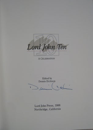 Lord John Ten; A Celebration