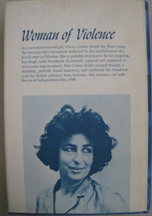 Woman of Violence Memoirs of a Young Terrorist 1943-1948.