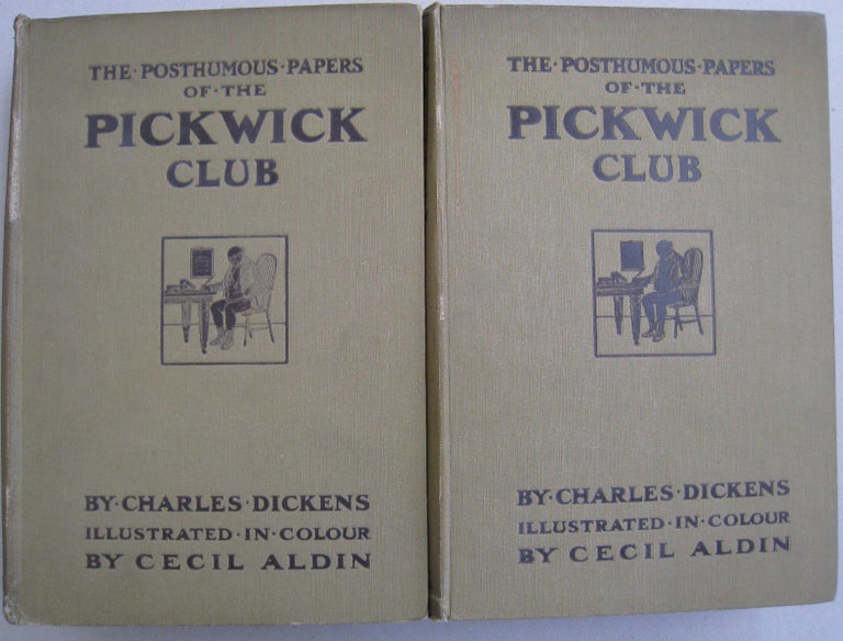 Item #56108 The Posthumous Papers of the Pickwick Club 2 volume set. Charles Dickens.