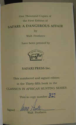 Safari: A Dangerous Affair.