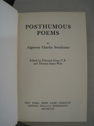 Posthumous Poems.