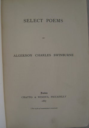 Select Poems.