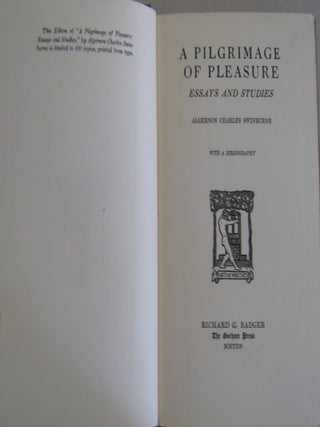 A Pilgrimage of Pleasure.