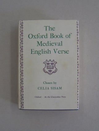 Item #58422 The Oxford Book of Medieval English Verse. Celia, Kenneth Sisam